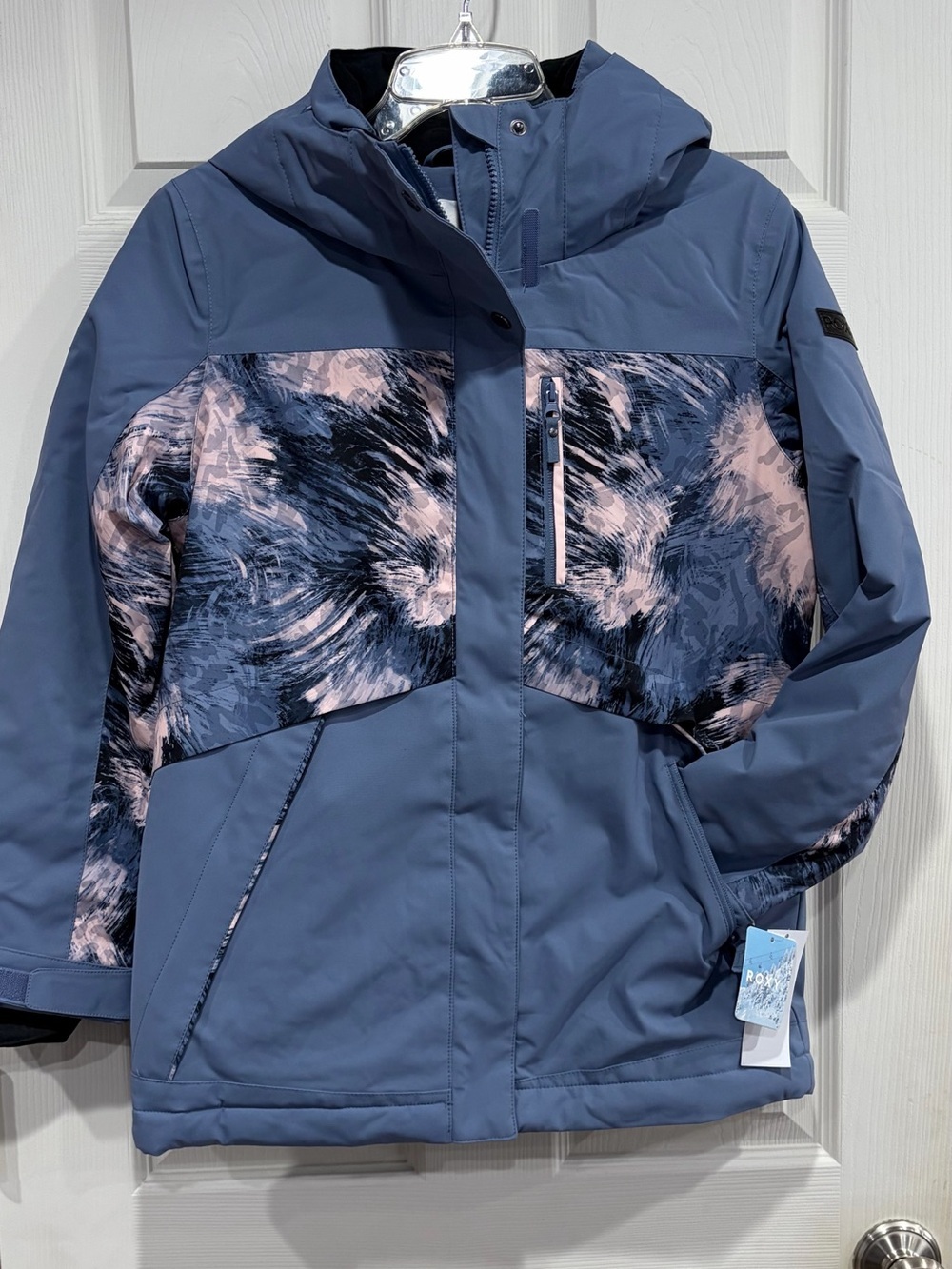 Roxy Girls XL Dawnrae Parka Waterproof Insulated Blue Wild Wind Ski Snow NWT